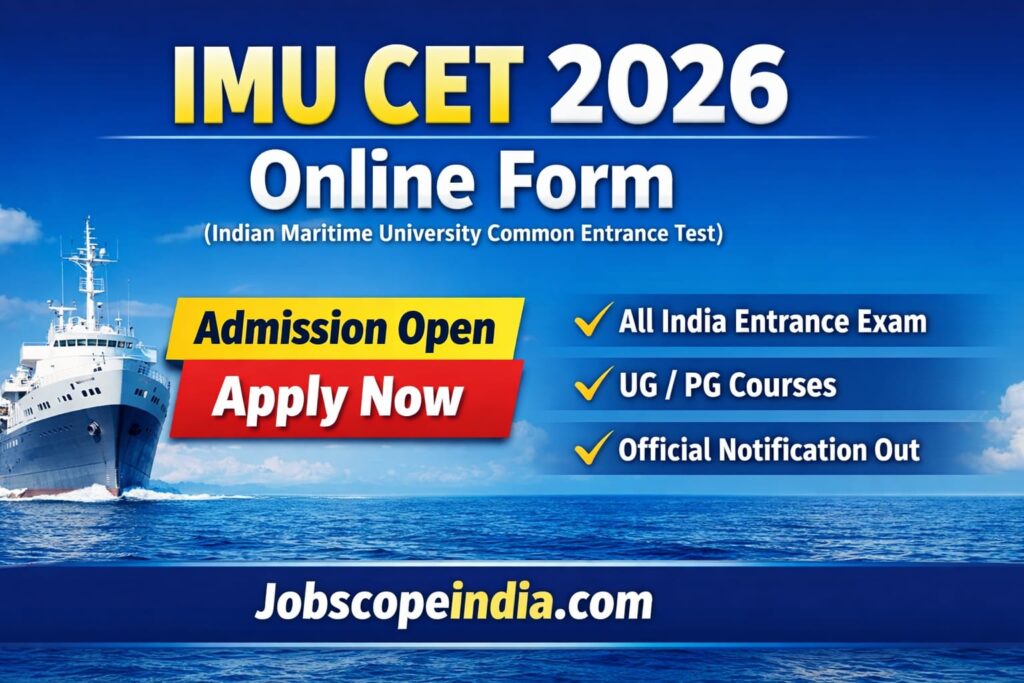 IMU CET Admissions Online Form 2026