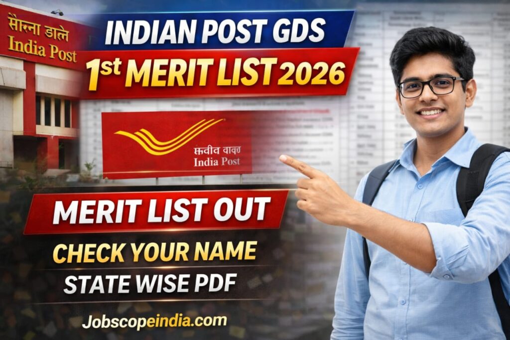 India Post GDS 1st Merit List 2026