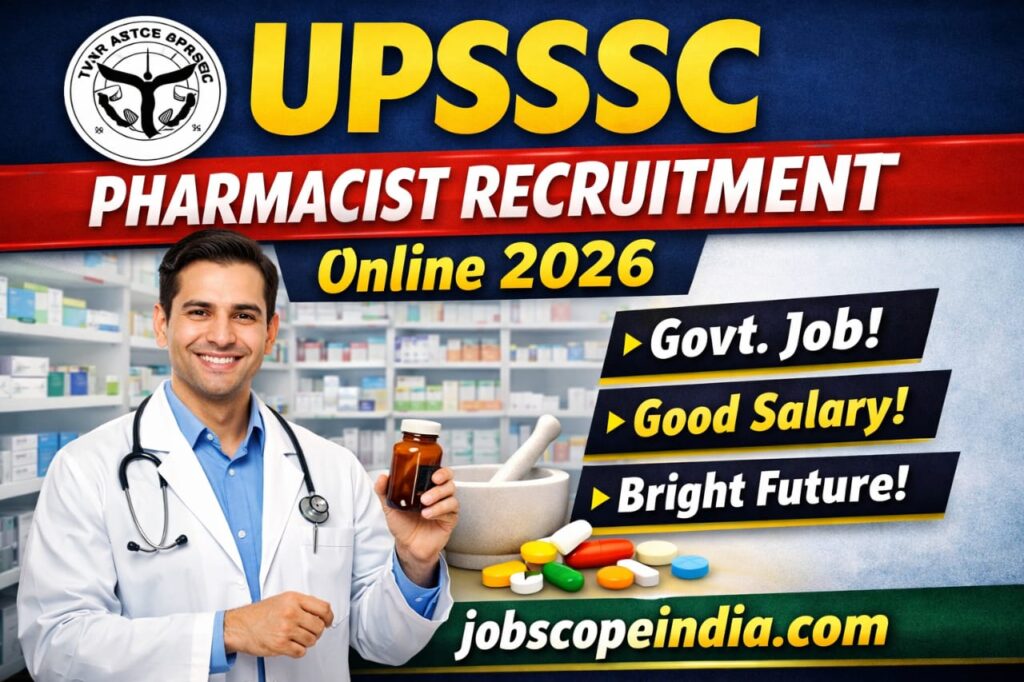 UPSSSC Pharmacist Recruitment Online 2026