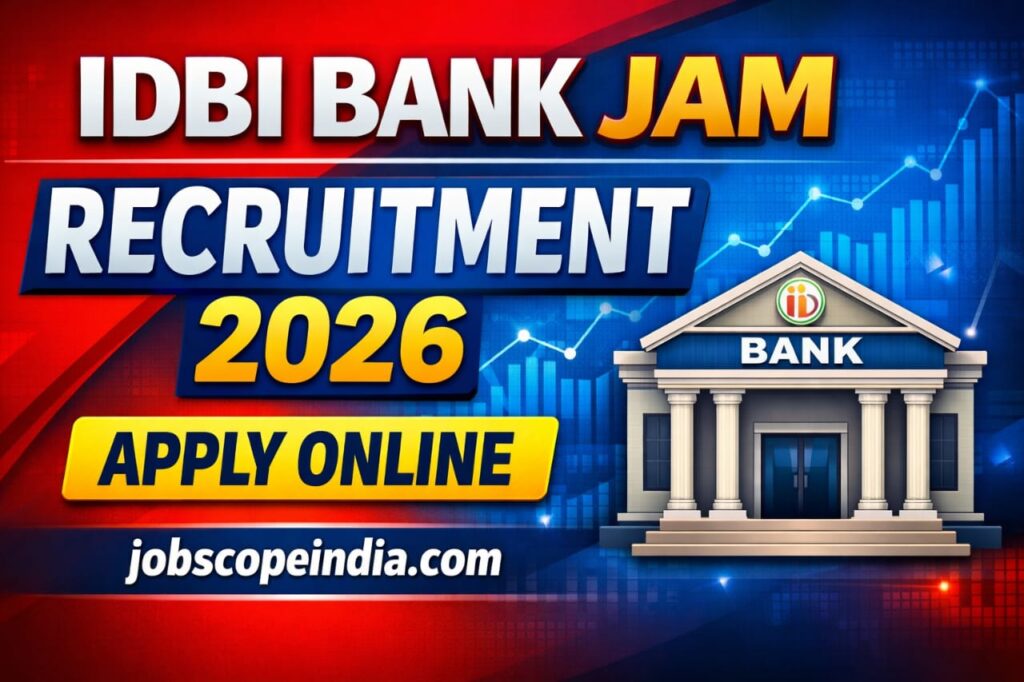IDBI Bank JAM Recruitment Online 2026