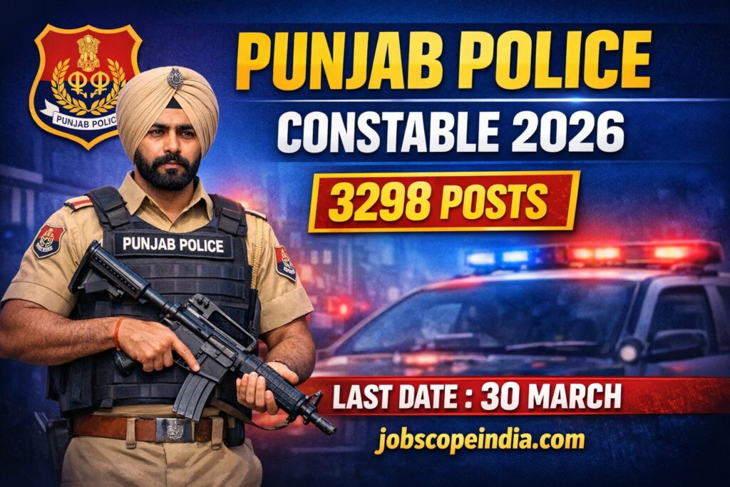 Punjab Police Recruitment Online 2026