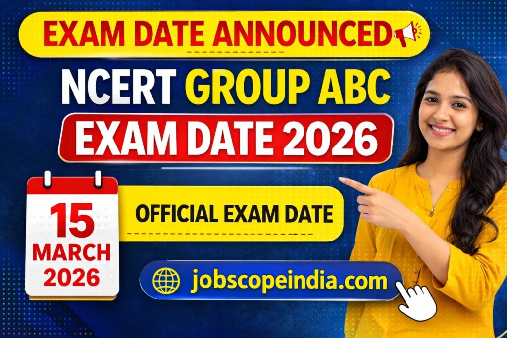 NCERT Group A B C Exam Date 2026 Online