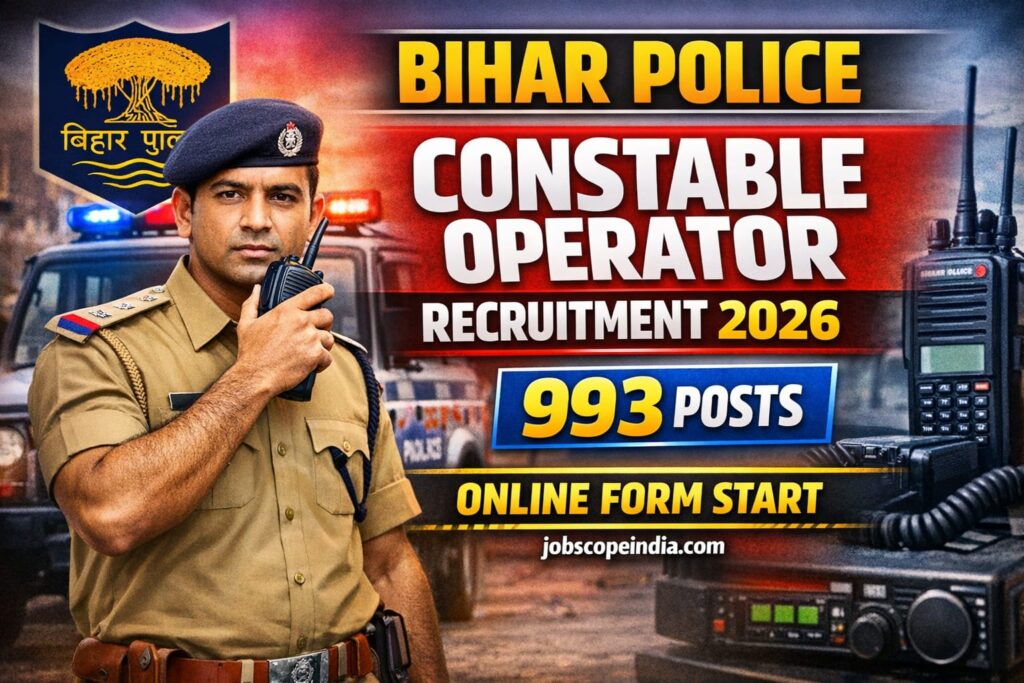Bihar Police Constable Operator Recruitment 2026