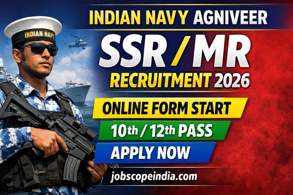 Indian Navy Agniveer SSR/MR 2026 online