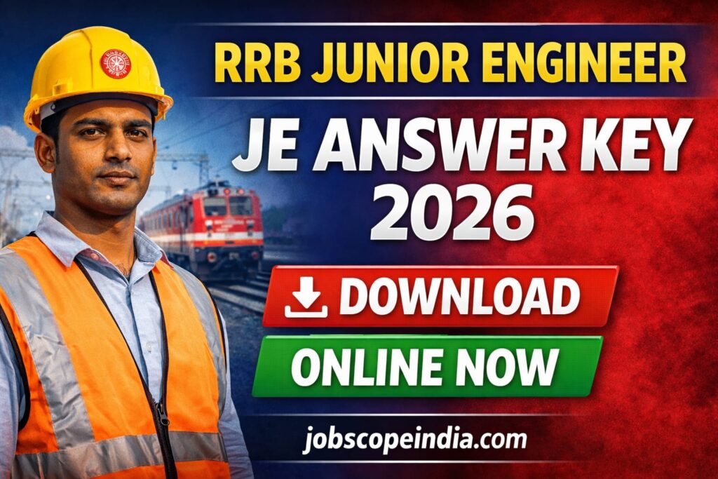 RRB Junior Engineer JE Answer Key Online 2026