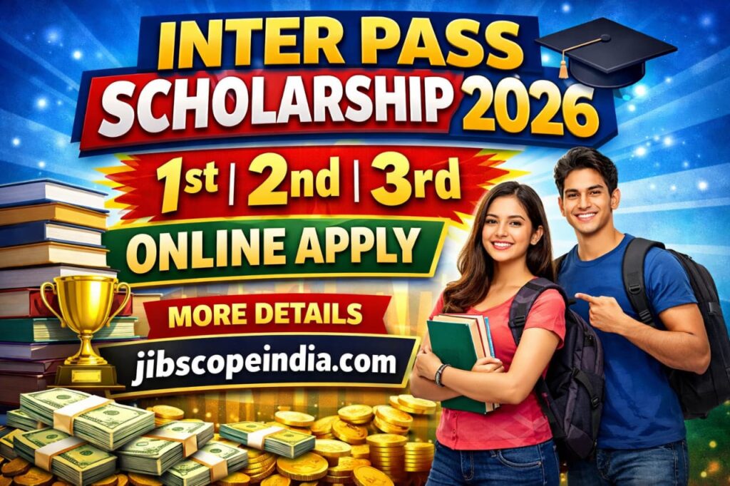 Inter Pass Scholarship 2026 1st, 2nd & 3rd Full Guide