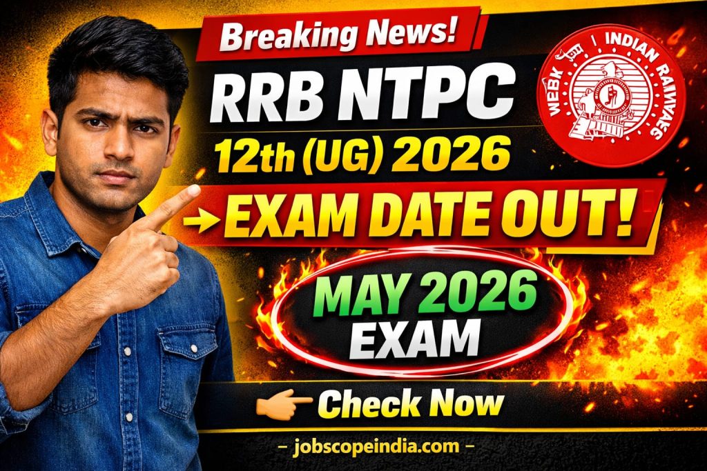 RRB NTPC 12 UG 2026 Exam Date
