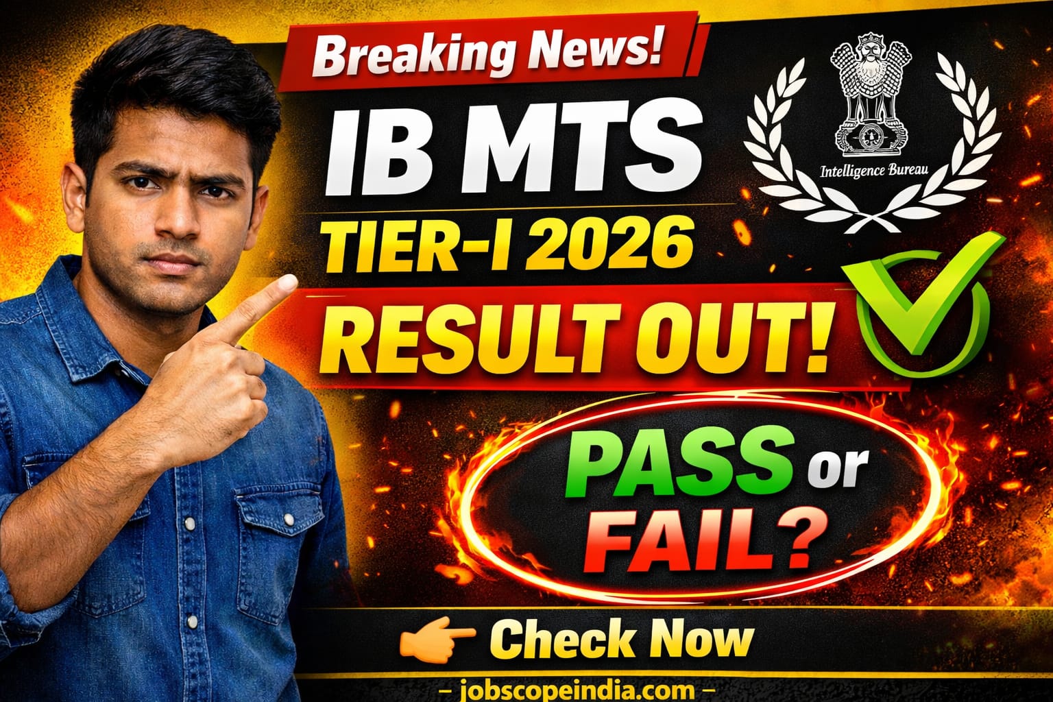 IB MTS Tier-I 2026 Result