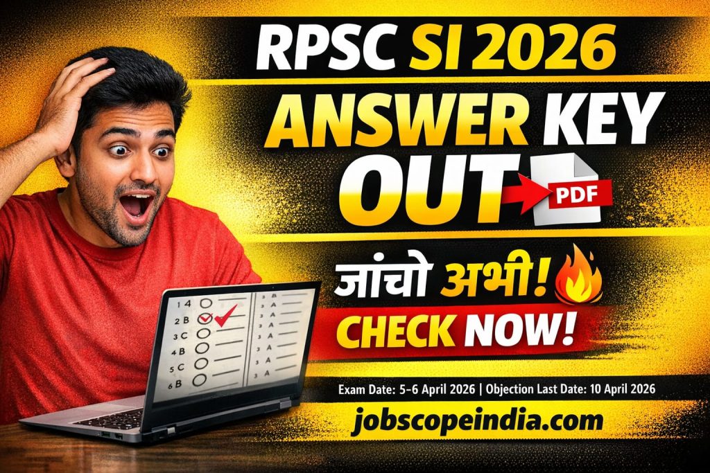 RPSC SI Platoon Commander 2026 Answer Key