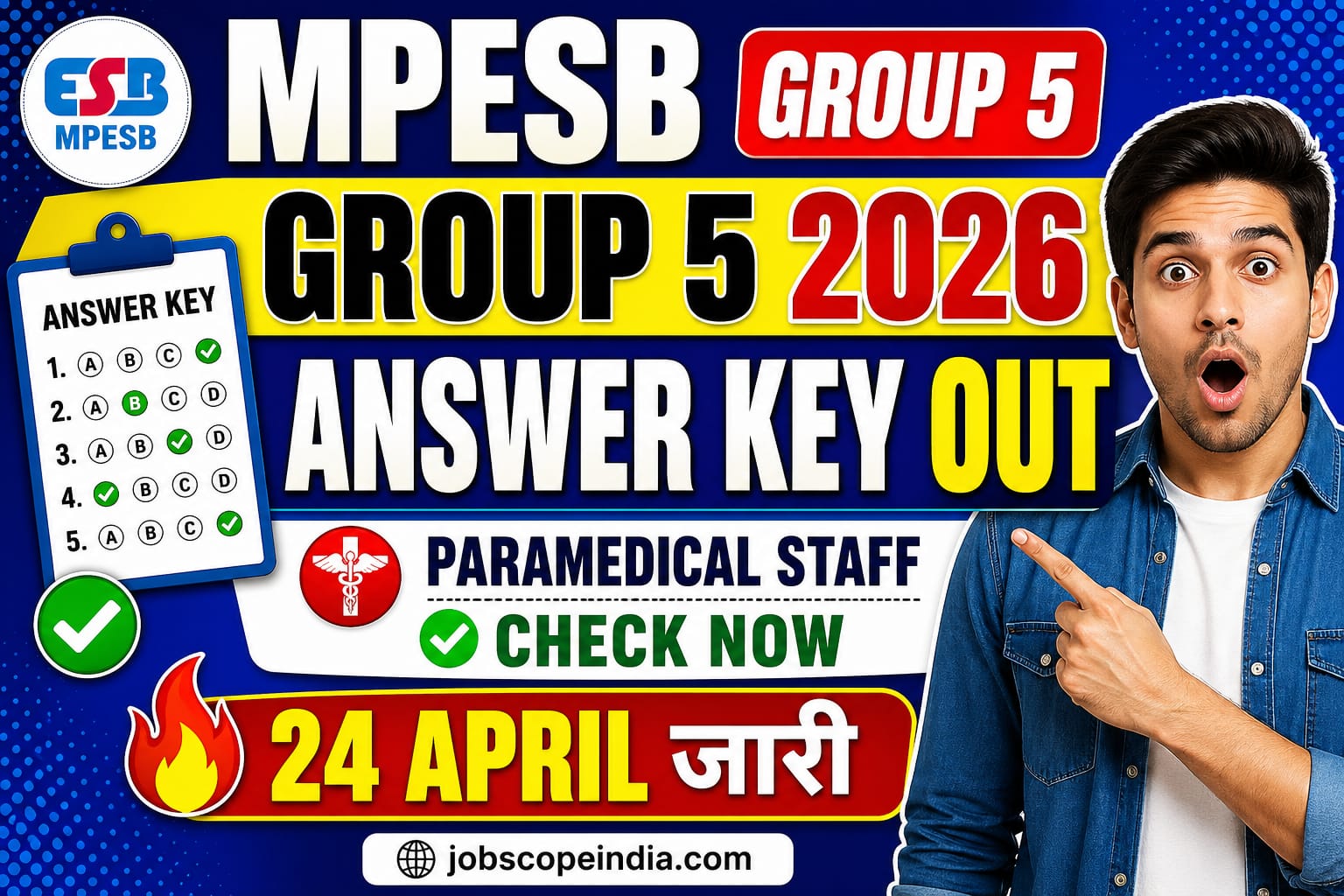 MPESB Group 5 Paramedical 2026 Answer Key
