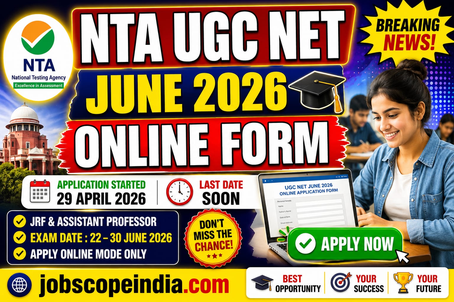 NTA UGC NET June 2026 Online Form