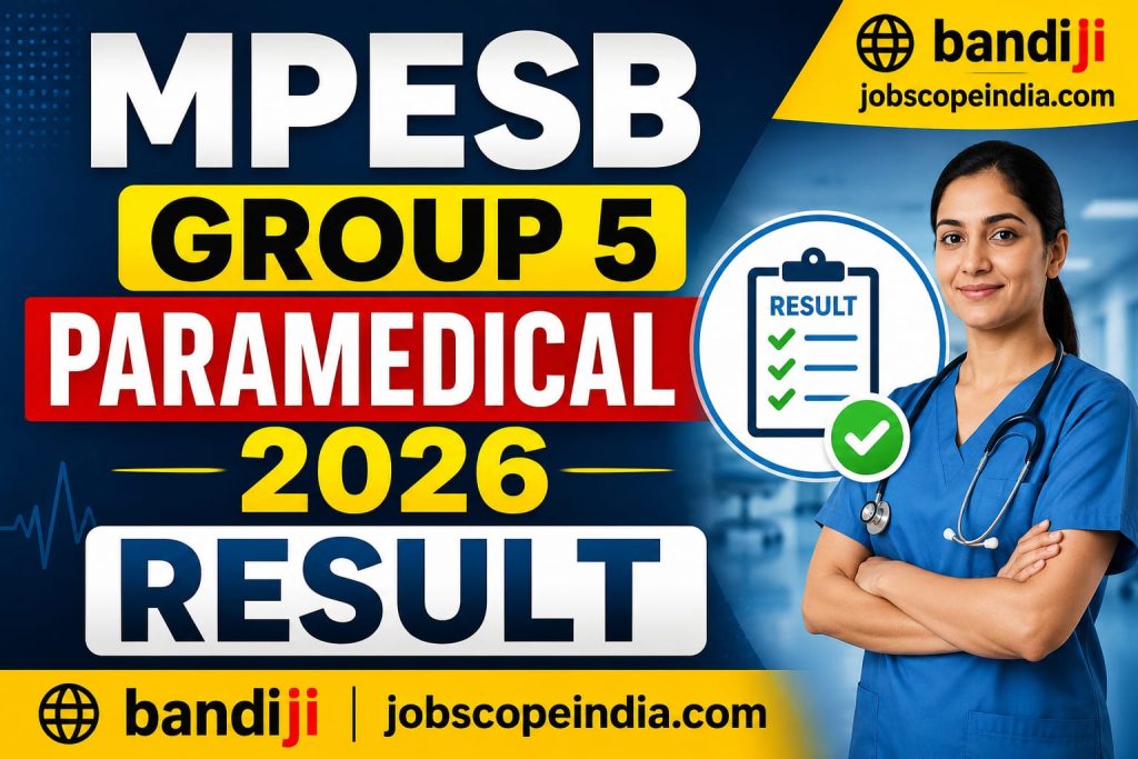 MPESB Group 5 Paramedical 2026 Result