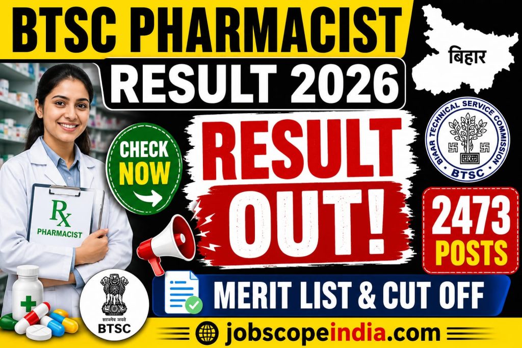 Bihar BTSC Pharmacist 2026 Result