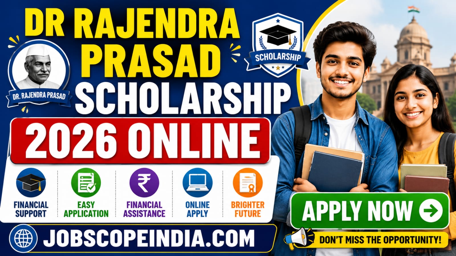 Dr Rajendra Prasad Scholarship 2026 Online 