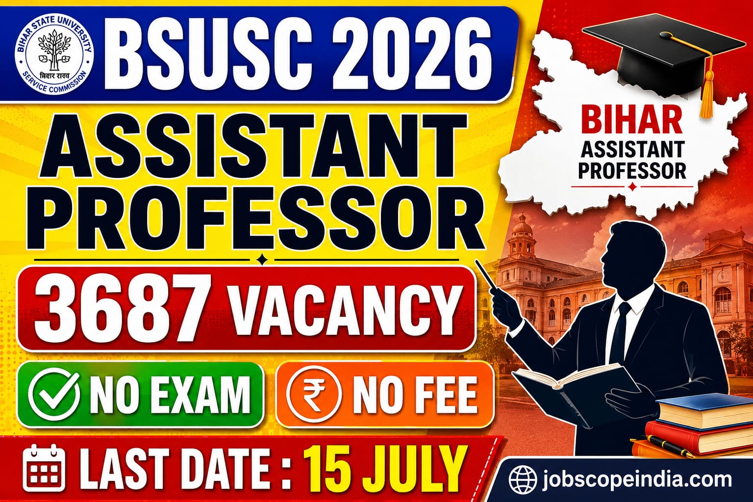 BSUSC Bihar Assistant Professor 2026 Recruitment