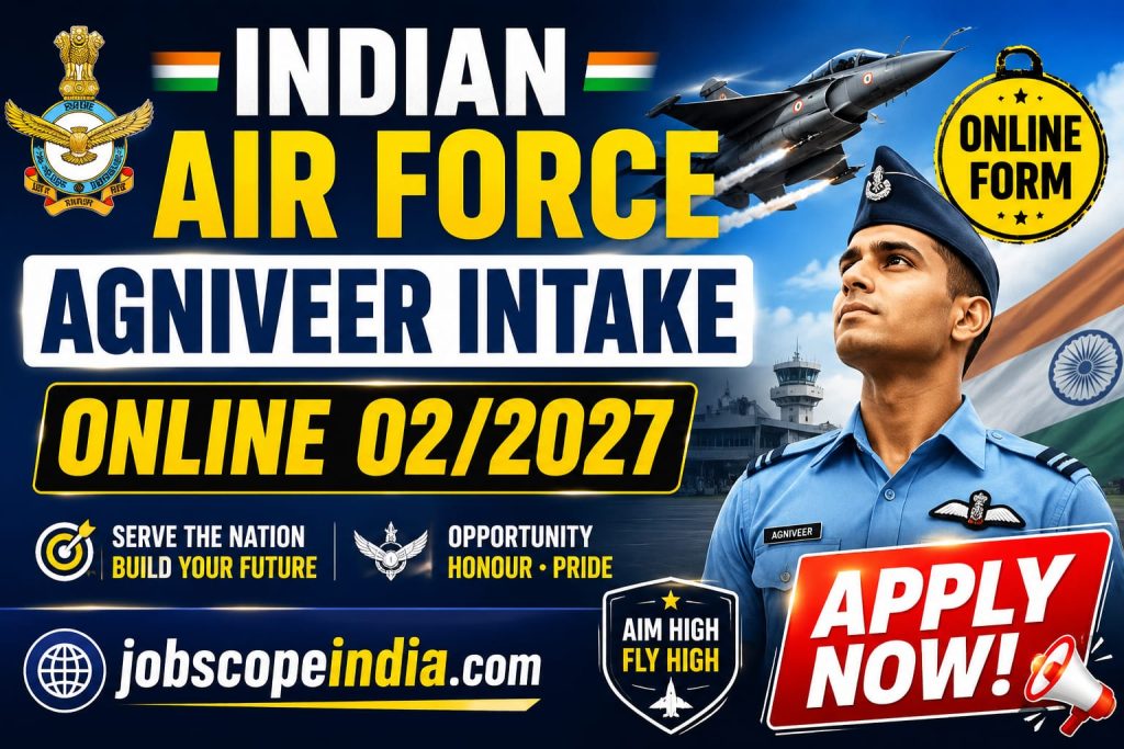 Indian Airforce Agniveer Intake Online 02/2027