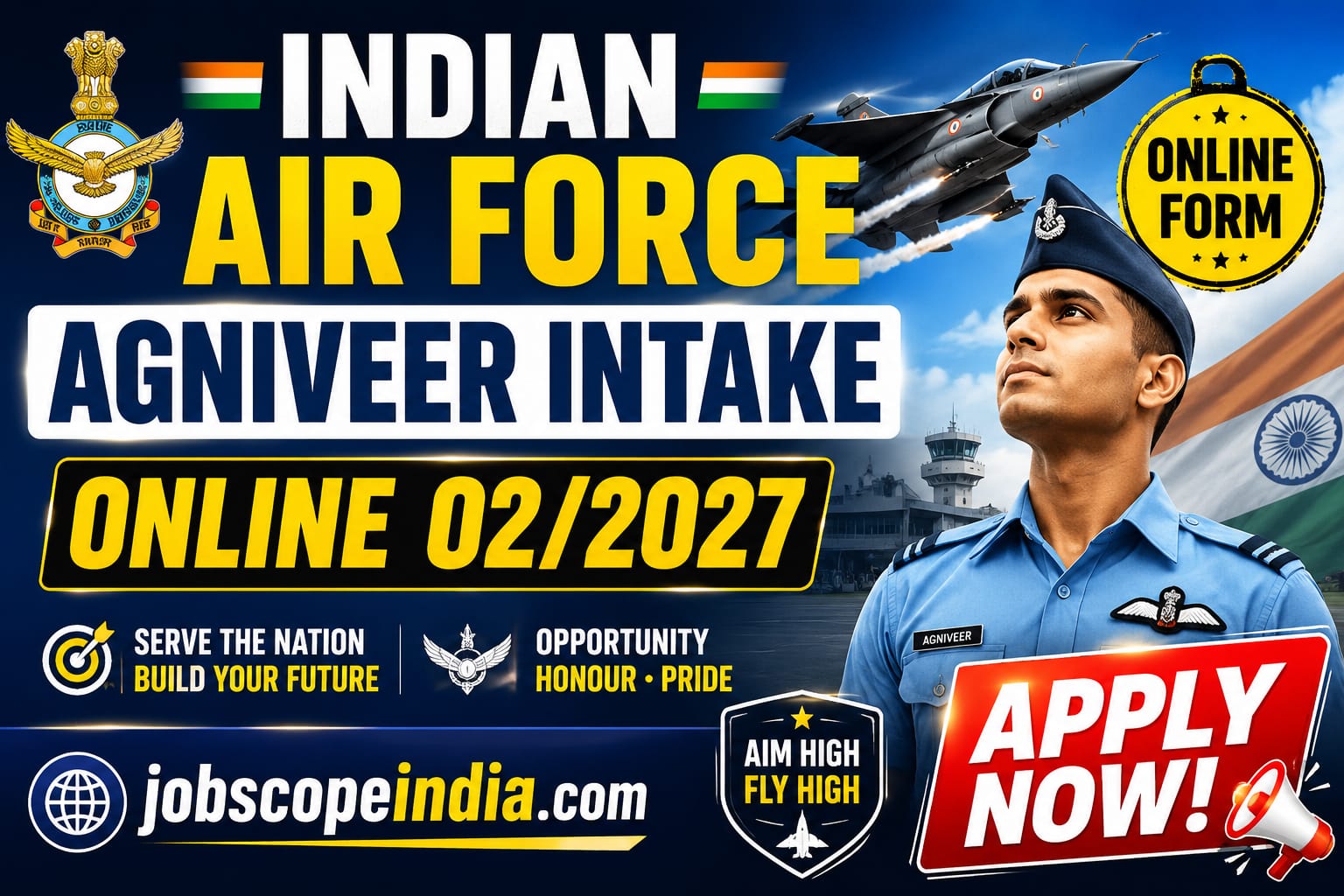 Indian Airforce Agniveer Intake Online 02/2027