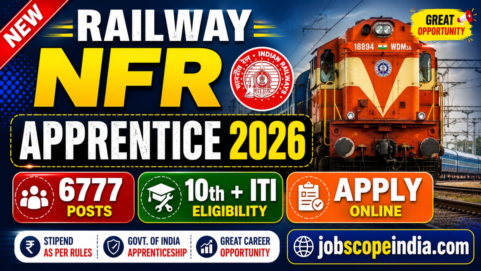 Railway NFR Apprentice 2026 Recruitment