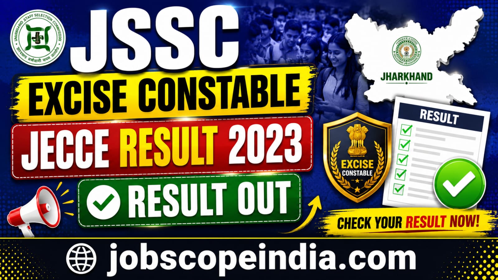 JSSC Excise Constable JECCE Result 2023