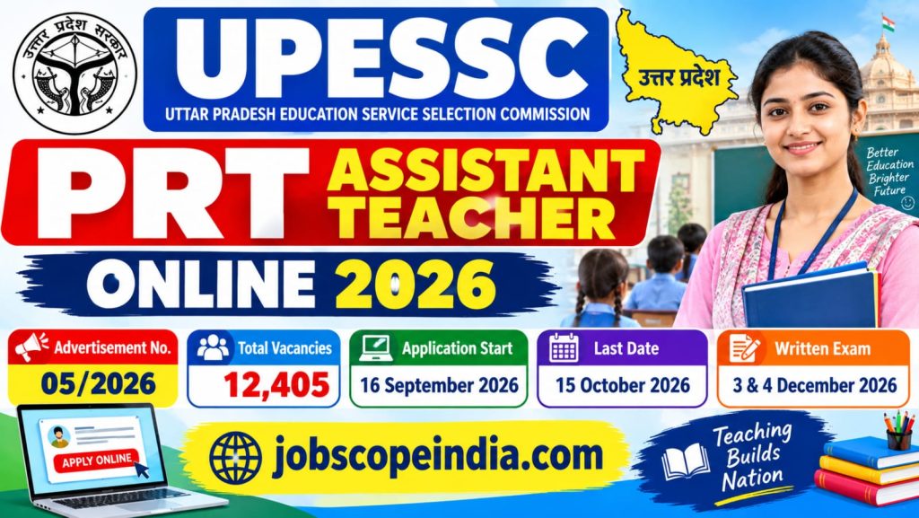 UPESSC PRT Assistant Teacher Online 2026