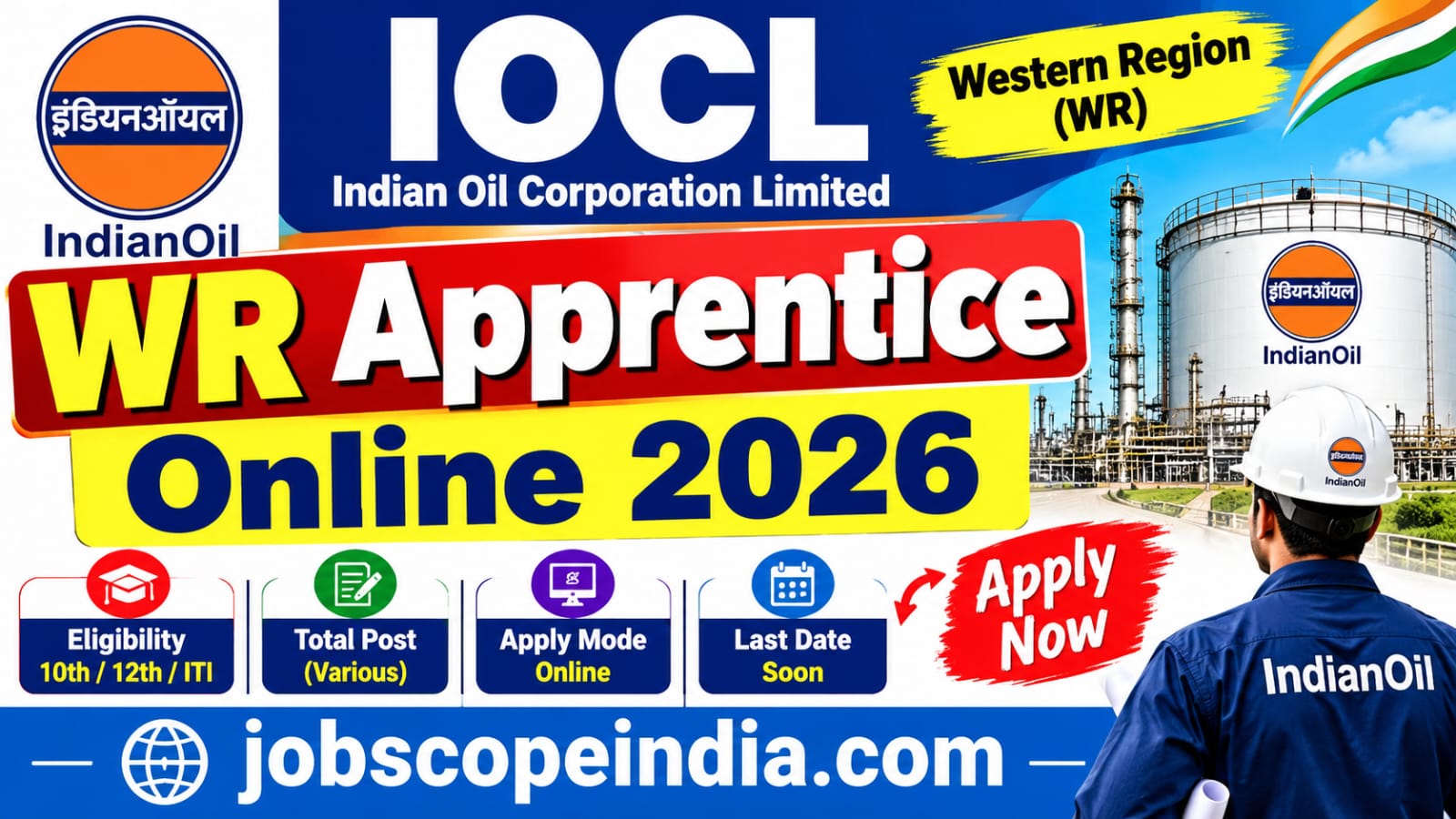 IOCL WR Apprentice Online 2026