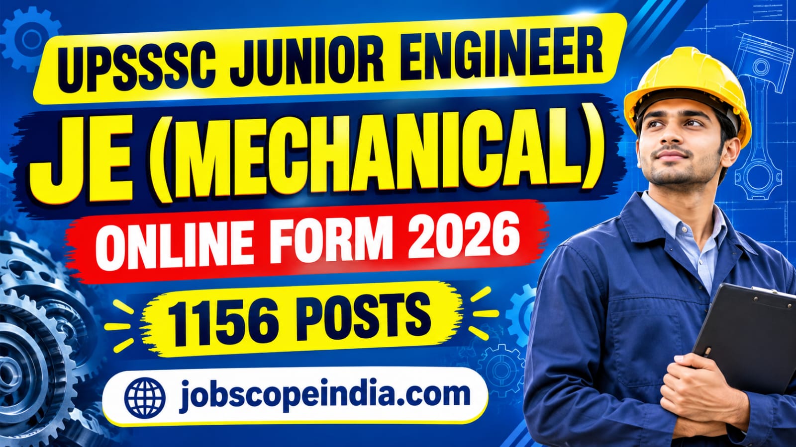 UPSSSC Junior Engineer JE (Mechanical) Onlien 2026