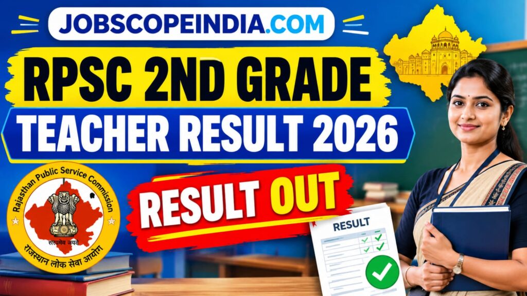 RPSC 2nd Grade Teacher Result 2026